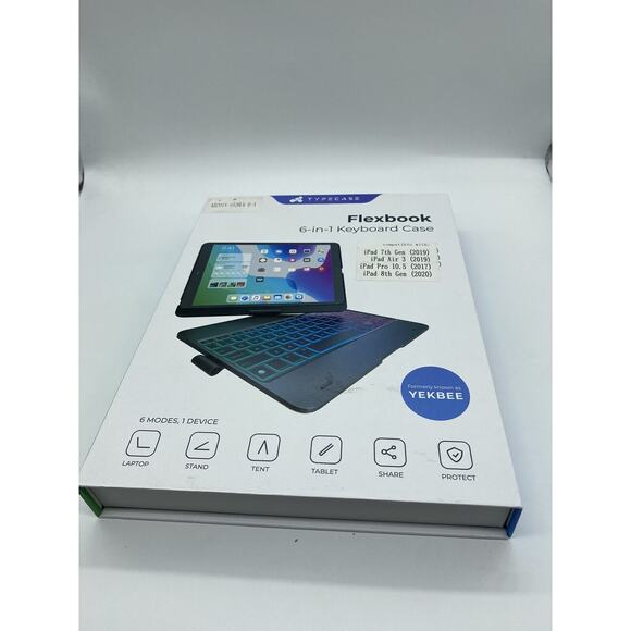 Typecase Flexbook Touch 6 in-1 Keyboard Case For iPad Pro 10.5”/ 7th Gen / Air 3 - Picture 1 of 9